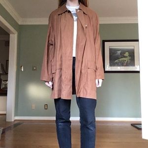 Adrienne Vittadini camel caramel trench coat